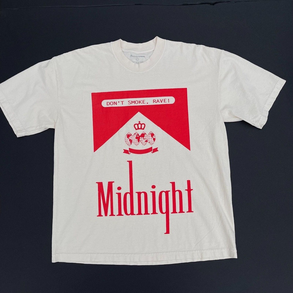 Midnight Studios Rave Shane Gonzales Don't Smoke Marlboro Cigarette T-Shirt L